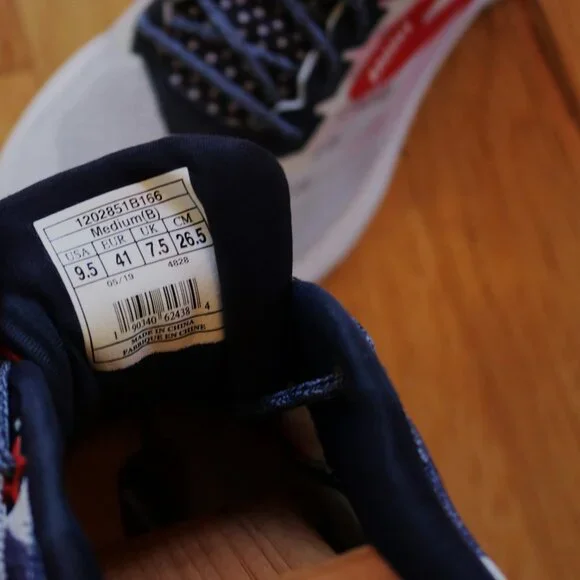 Brooks Red, White, and Blue Athletic Shoes - Picture 6 of 8